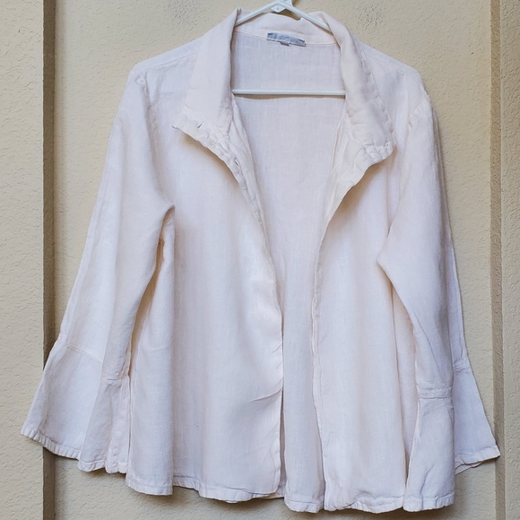 bryn Walker Tops - Bryn Walker Off White Linen Open Top. Size Medium